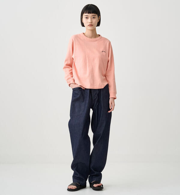 ORCIVAL「ORCIVAL | アンイーブンジャージー 刺繍ロングスリーブプルオーバー WOMEN」|Tシャツ・カットソー|