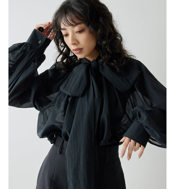  「ローンボウタイブラウス」|シャツ・ブラウス|