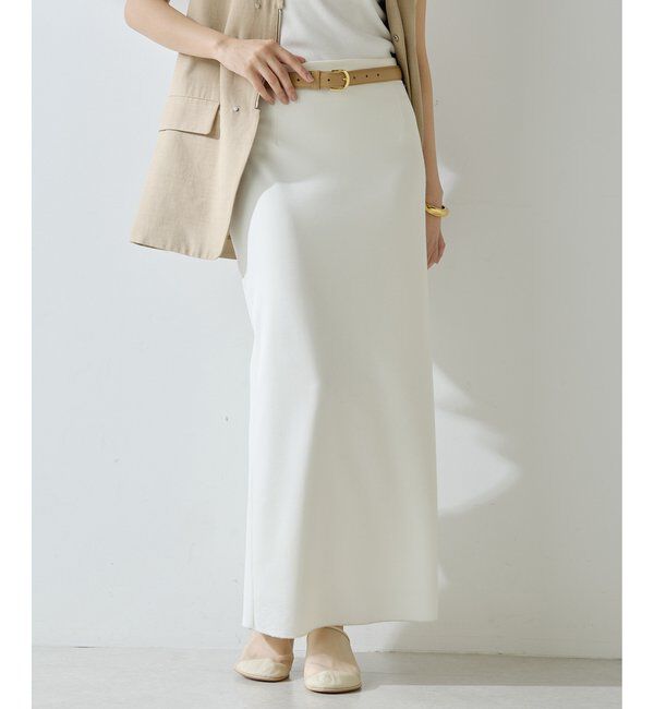  「ジャージーIラインロングスカート」|スカート|