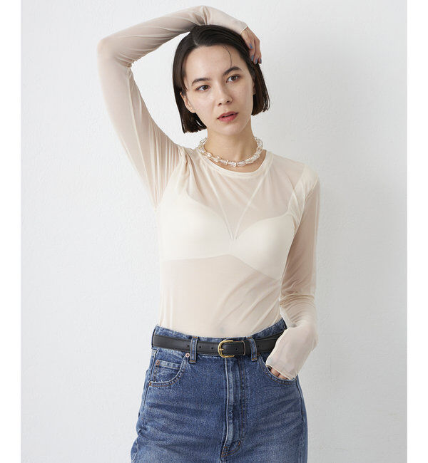  「【NICENICE MOMENT】MESH LS SHELL」|インナー|