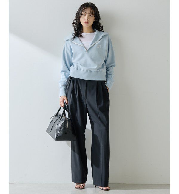  「ハーフジップロゴ裏毛プルオーバー」|Tシャツ・カットソー|