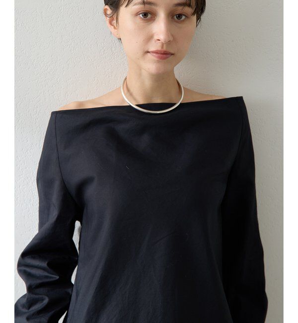  「ブロードオフショルダーブラウス」|シャツ・ブラウス|