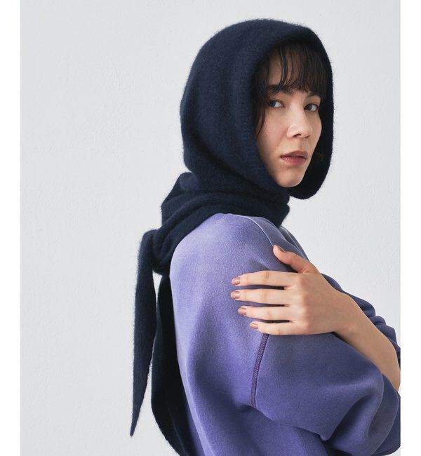  「【THROW】別注カラー Hoodie Scarf」|マフラー|ネイビー