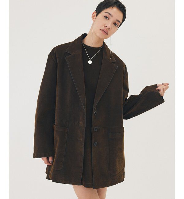 THE PAUSE「【THE PAUSE】フロッキーデニムジャケット」|デニムジャケット|