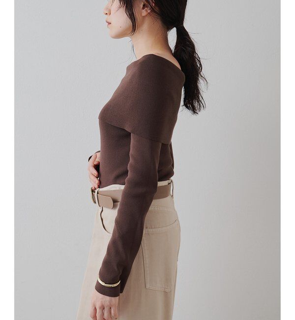  「オフショルニットプルオーバー」|ニット・セーター|