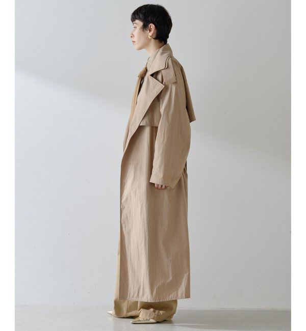  「ロングトレンチコート」|トレンチコート|