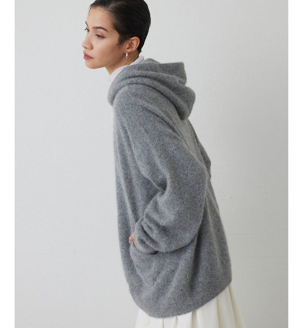 THE PAUSE「【THE PAUSE】ファーニットフーディープルオーバー」|ニット・セーター|