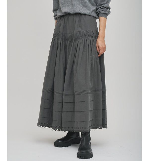 GEMINI「【GEMINI】スカラップ刺繍スカート」|スカート|