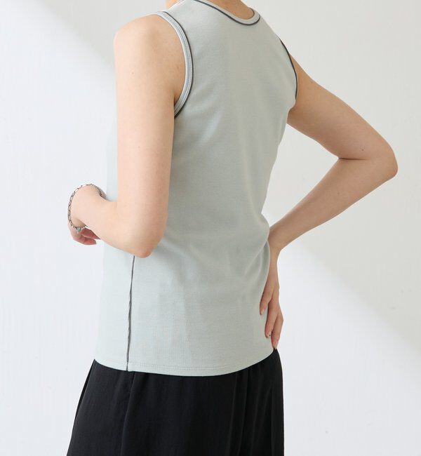  「シアーパイピングタンクトップ」|Tシャツ・カットソー|