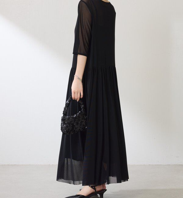  「チュールギャザーワンピース」|ワンピース|