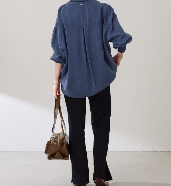  「スキッパー袖リブブラウス」|シャツ・ブラウス|