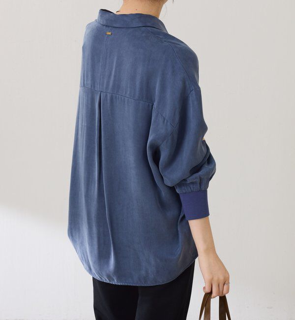  「スキッパー袖リブブラウス」|シャツ・ブラウス|