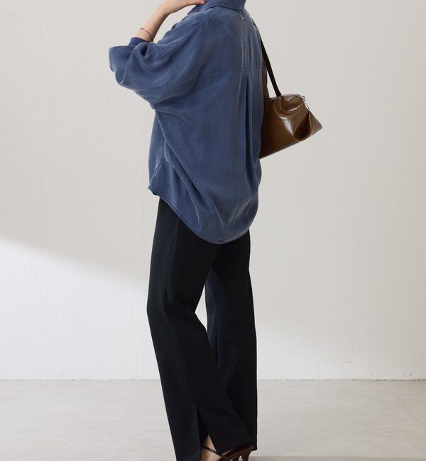  「スキッパー袖リブブラウス」|シャツ・ブラウス|