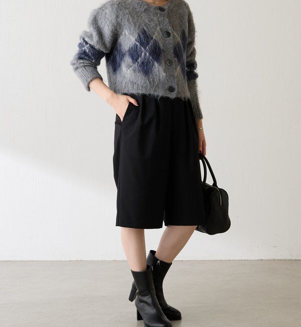  「	アーガイルシャギーカーディガン」|ニット・セーター|