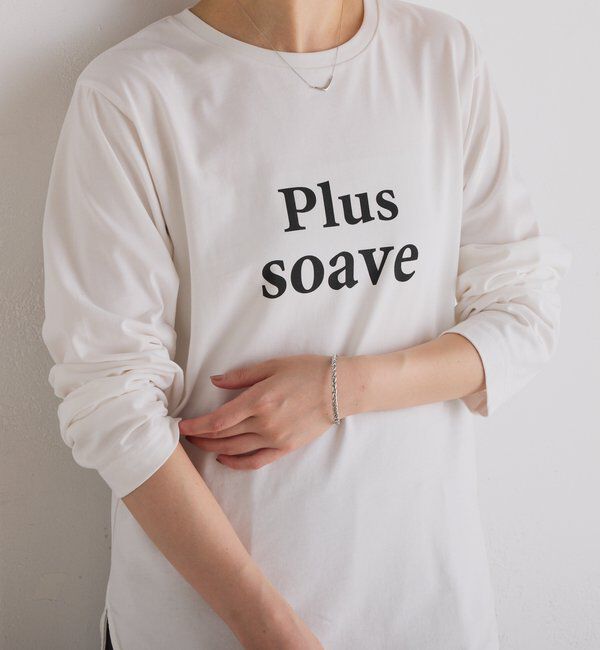  「plus soave ロゴロンT」|Tシャツ・カットソー|