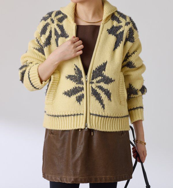  「ビッグモチーフカウチンカーディガン」|ニット・セーター|