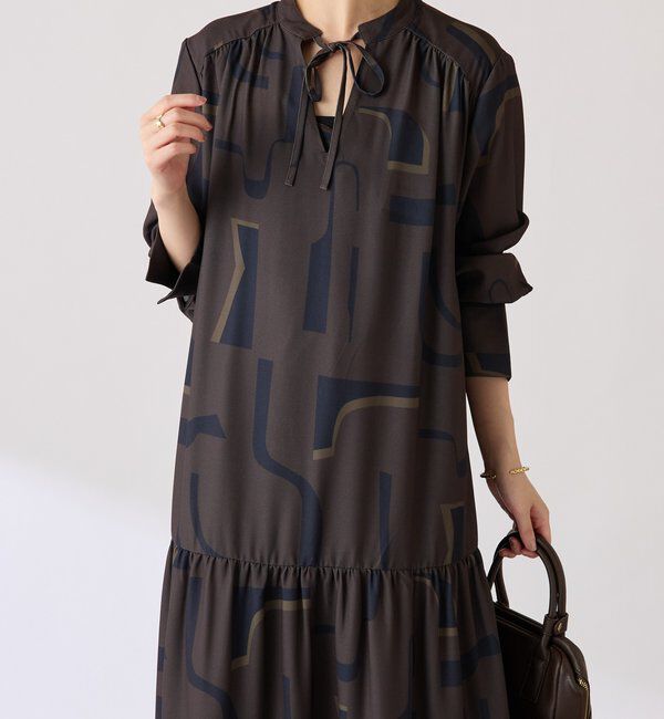  「幾何学柄ワンピース」|ワンピース|