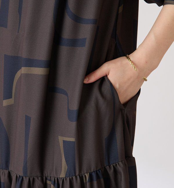  「幾何学柄ワンピース」|ワンピース|
