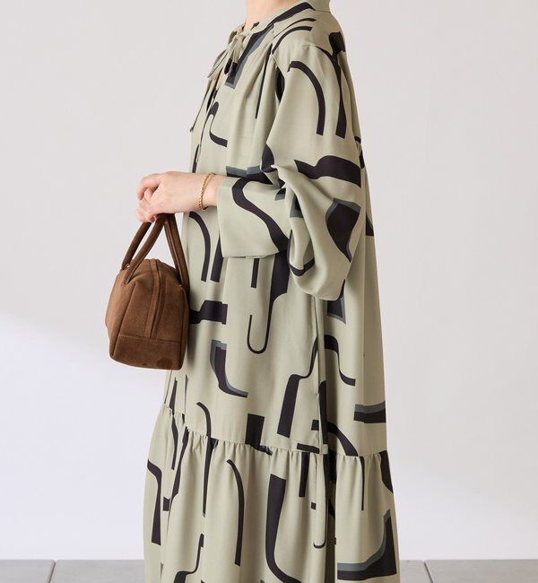  「幾何学柄ワンピース」|ワンピース|