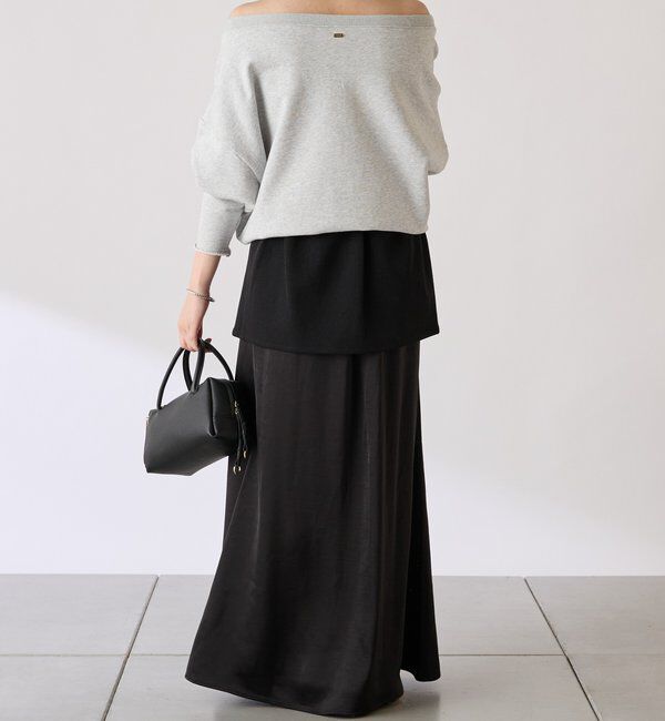  「【COLLAGE&times;gemeil　コラボアイテム】レイヤードサテンスカート」|スカート|