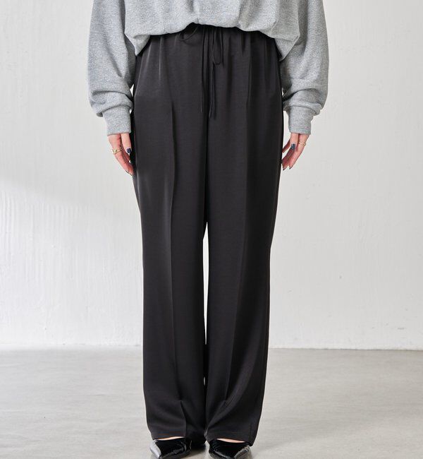  「【セットアイテム】サテンレースレイヤードパンツ/レイヤード」|チノ|