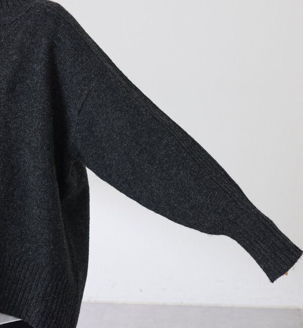  「ウール混スリットタートルニット」|ニット・セーター|