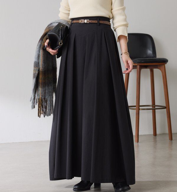  「ボリュームフレアスカート」|スカート|