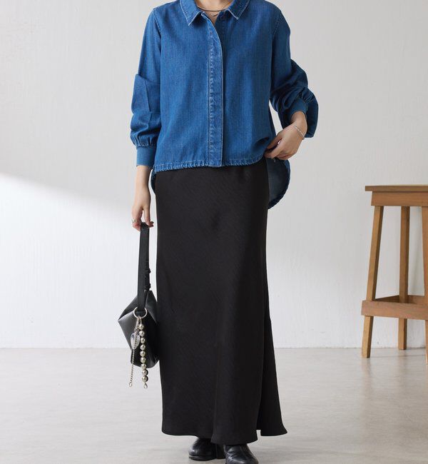  「Q.anos 2WAYデニムシャツ」|シャツ・ブラウス|