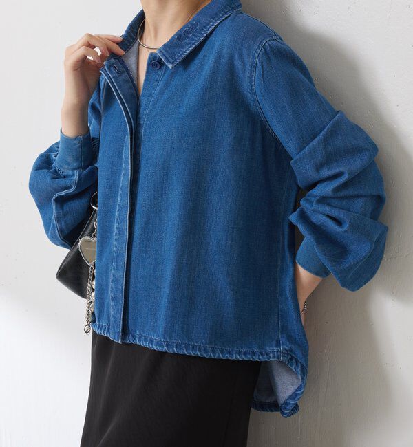  「Q.anos 2WAYデニムシャツ」|シャツ・ブラウス|