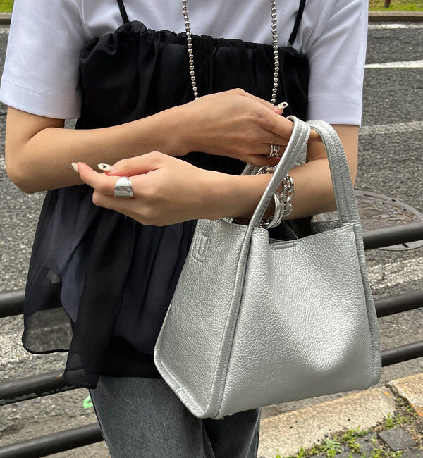  「【ベストセラーアイテム】ミニショルダー付ソフトレザー調ミニバッグ」|トートバッグ|