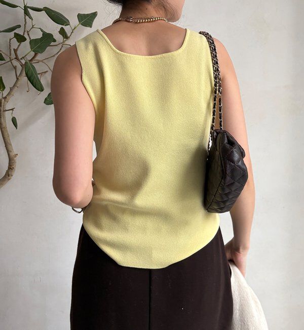  「スクエアニットタンク」|ニット・セーター|