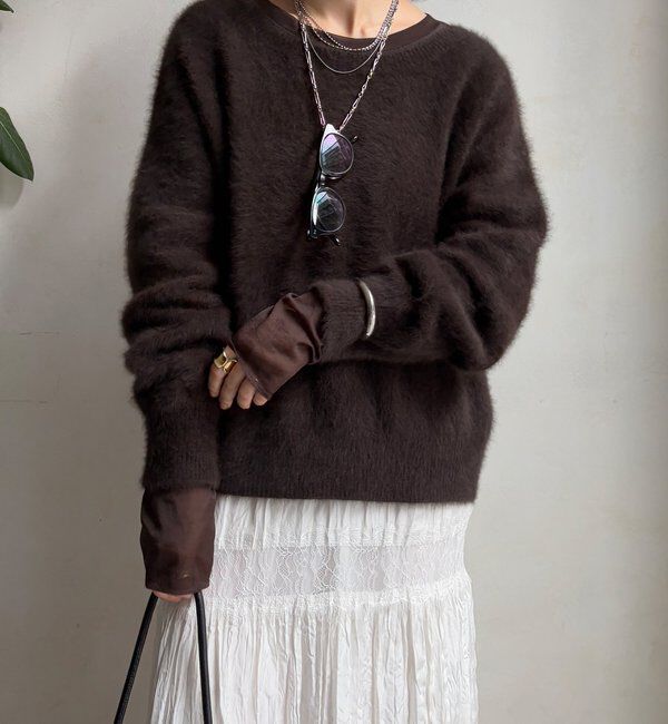  「【柔らかい着心地】袖シアーリブTEE」|Tシャツ・カットソー|