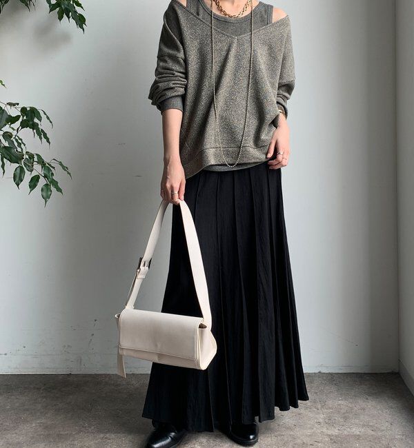  「パネルプリーツスカート」|スカート|