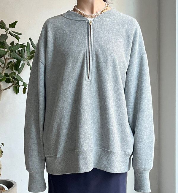  「【新色追加】【インフルエンサー OKOCHI企画】ハーフジップスウェット」|Tシャツ・カットソー|