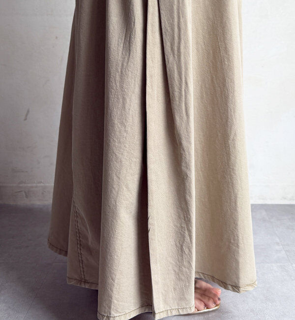  「綿リヨセルピグメント加工カーゴスカート」|スカート|