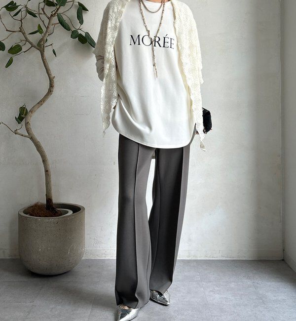  「【WEB限定】ダブルエアーストレートパンツ」|チノ|