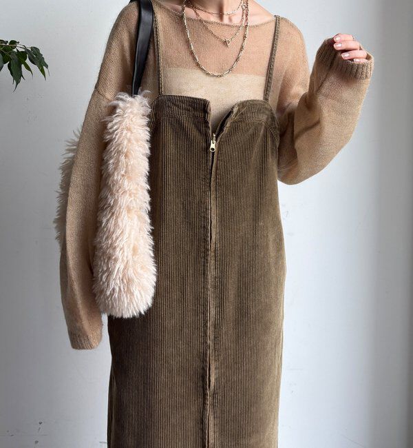  「【新色追加】コーデュロイジャンスカ」|ワンピース|