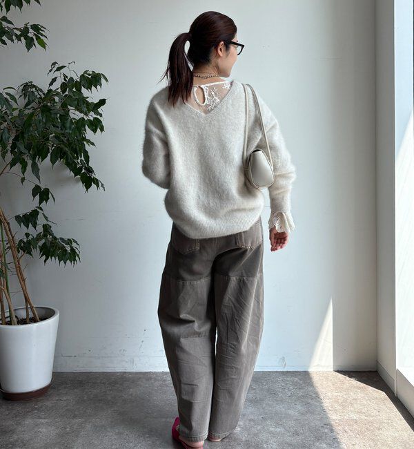  「ファーカシミヤプルオーバー」|ニット・セーター|