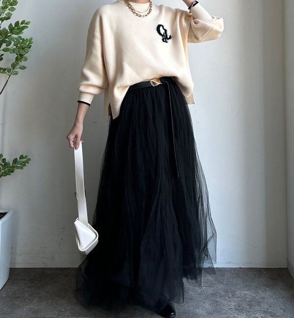  「【新色追加/WEB限定】フェザーロゴニット」|ニット・セーター|