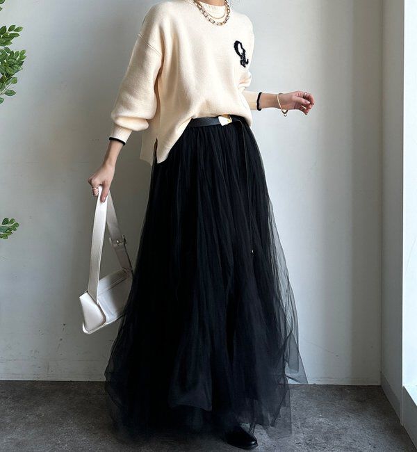  「【新色追加/WEB限定】フェザーロゴニット」|ニット・セーター|