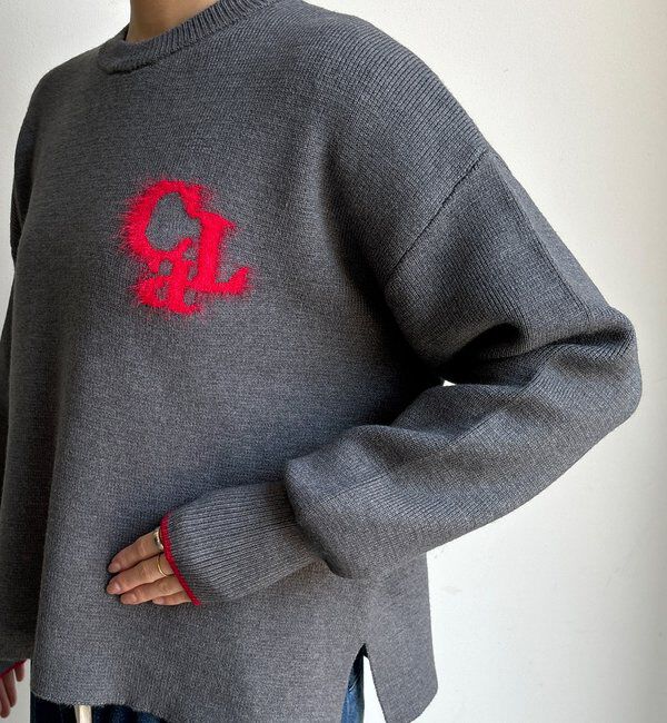  「【新色追加/WEB限定】フェザーロゴニット」|ニット・セーター|