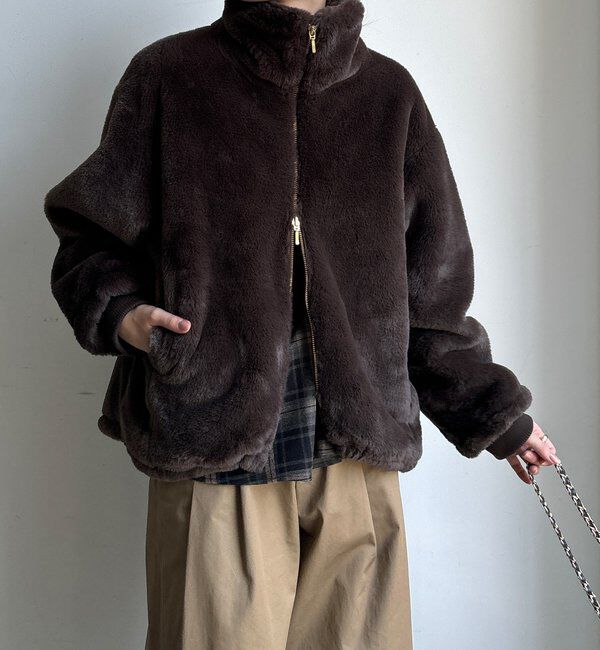  「【WEB限定】フェイクミンクスタンドファーブルゾン」|その他|