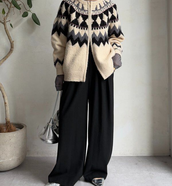  「ウォームタックワイドパンツ」|チノ|