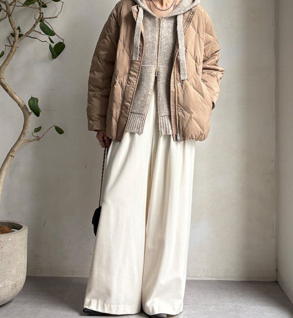  「ストレッチタフタ袖リブショートダウン」|その他|