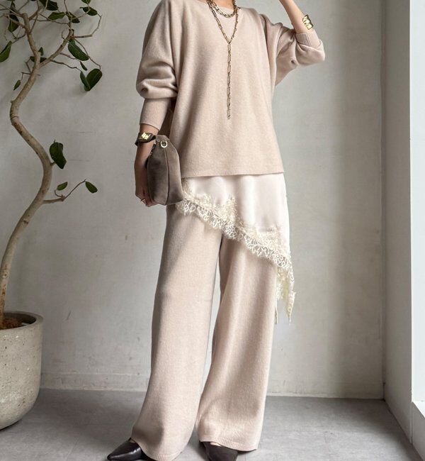  「メリノウール100%ボートネック」|ニット・セーター|