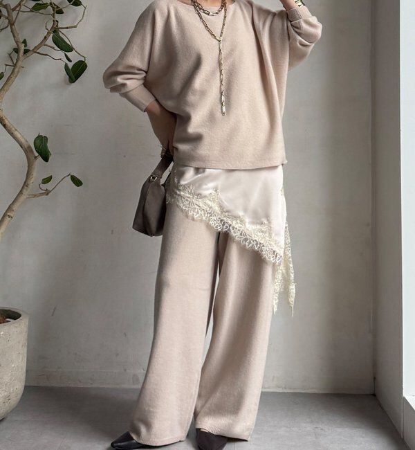  「メリノウール100%ボートネック」|ニット・セーター|