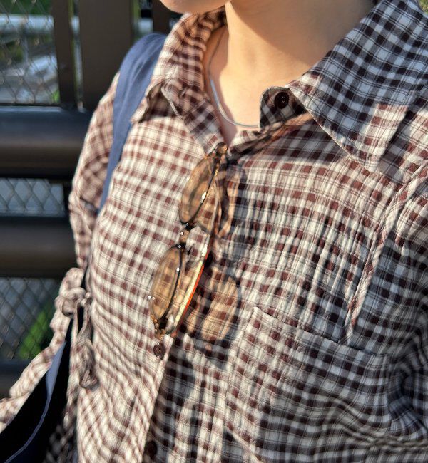  「【江口3GOODS BAG/fiw.】オーバルサングラス」|サングラス|