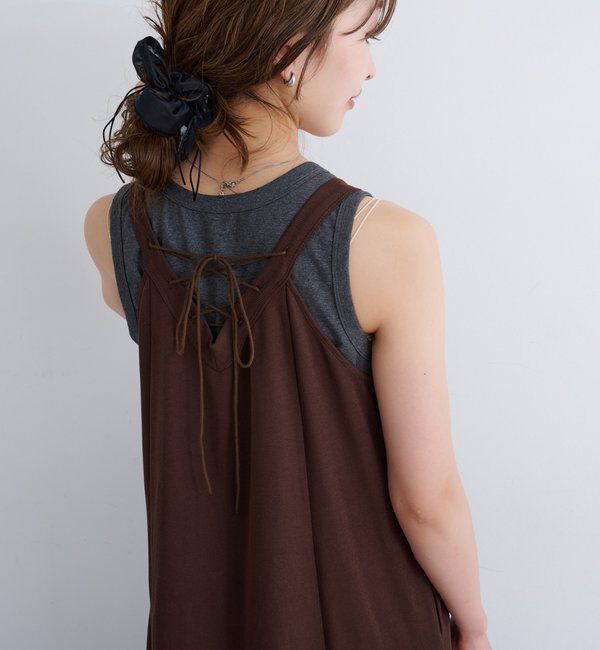  「【低身長サイズ/2サイズ展開/前後2WAY】B カットフレアワンピースSET」|その他|