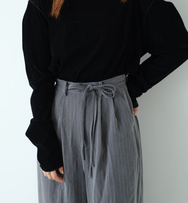  「【新色追加/2サイズ展開/裏地無し】ピンストライプスラックス」|チノ|