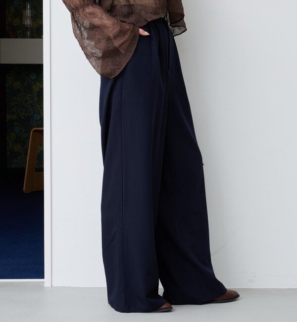  「【新色追加/2サイズ展開/裏地無し】ピンストライプスラックス」|チノ|